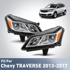 Fitment diagram for 2013-2017 Chevrolet Traverse headlights