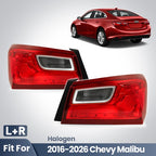 chrome halogen outer tail light view 1 for Chevy Malibu (2016-2025)