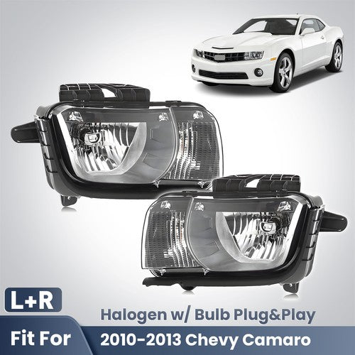 Fitment diagram for 2010-2013 Chevrolet Camaro headlights