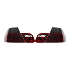 Euro Red Smoke LED Tail Lights Pair for BMW 3 Series E46 Coupe (2000-2003)