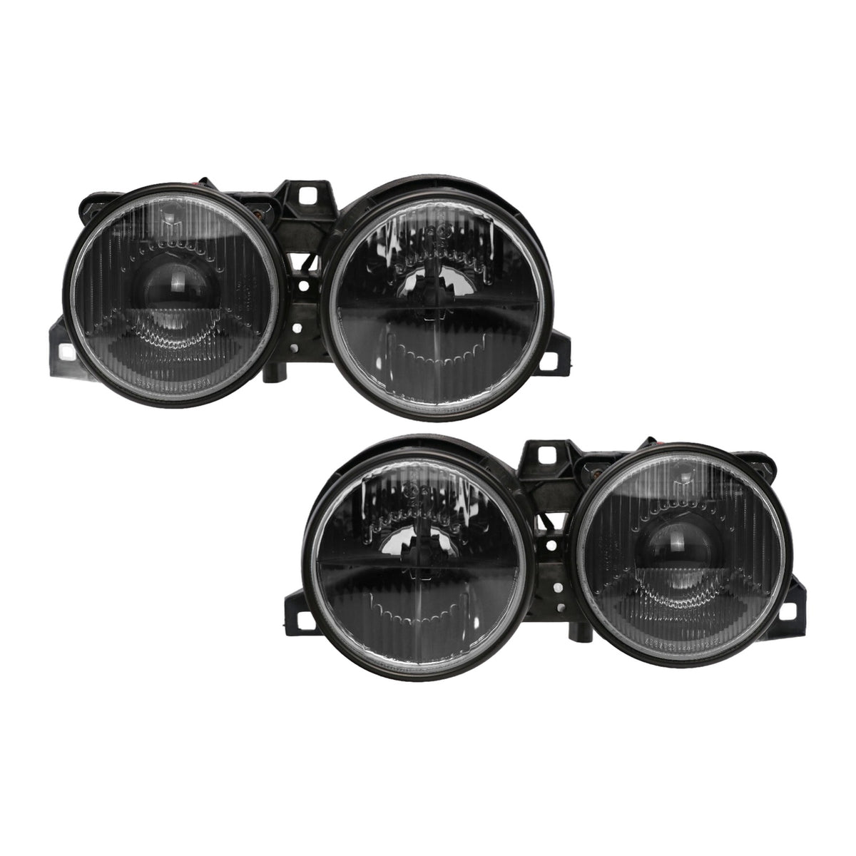 Euro Smiley Crosshair Projector Glass Headlights for BMW 3 Series E30 (1984-1991)