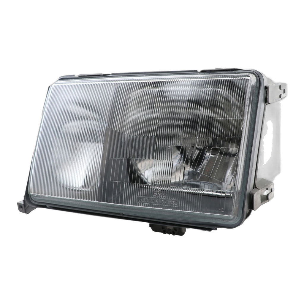 Euro Glass Lens Headlights and Clear Corner Lights for Mercedes-Benz E-Class W124 (1986-1993)