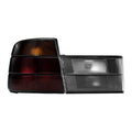 Euro Smoke Tail Lights Set for BMW 5 Series E34 Sedan and M5 (1989-1994)