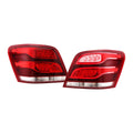 Facelift Style LED Red Clear Tail Lights Pair for Mercedes-Benz GLK-Class X204 (2010-2012)