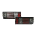 Euro Red Smoke Tail Lights Pair for Mercedes-Benz S-Class W126 Sedan (1981-1991)
