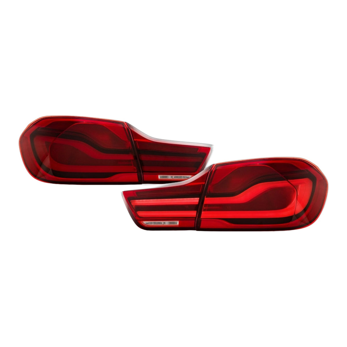 LCI-Style Red LED Light Bar Tail Lights for BMW 4 Series F32 F33 F36 and M4 (2014-2017)