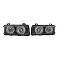 Black Euro Ellipsoid Projector Glass Headlights for BMW 3 Series E36 and M3 (1992-1999)