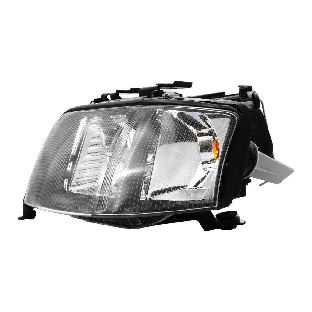Black Angel Eye Halo Projector Headlights for Audi A6 C5 Xenon Models (1998-2001)