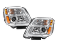 Chrome Halogen Projector Headlights Pair for GMC Terrain SL SLE SLT (2010-2015)
