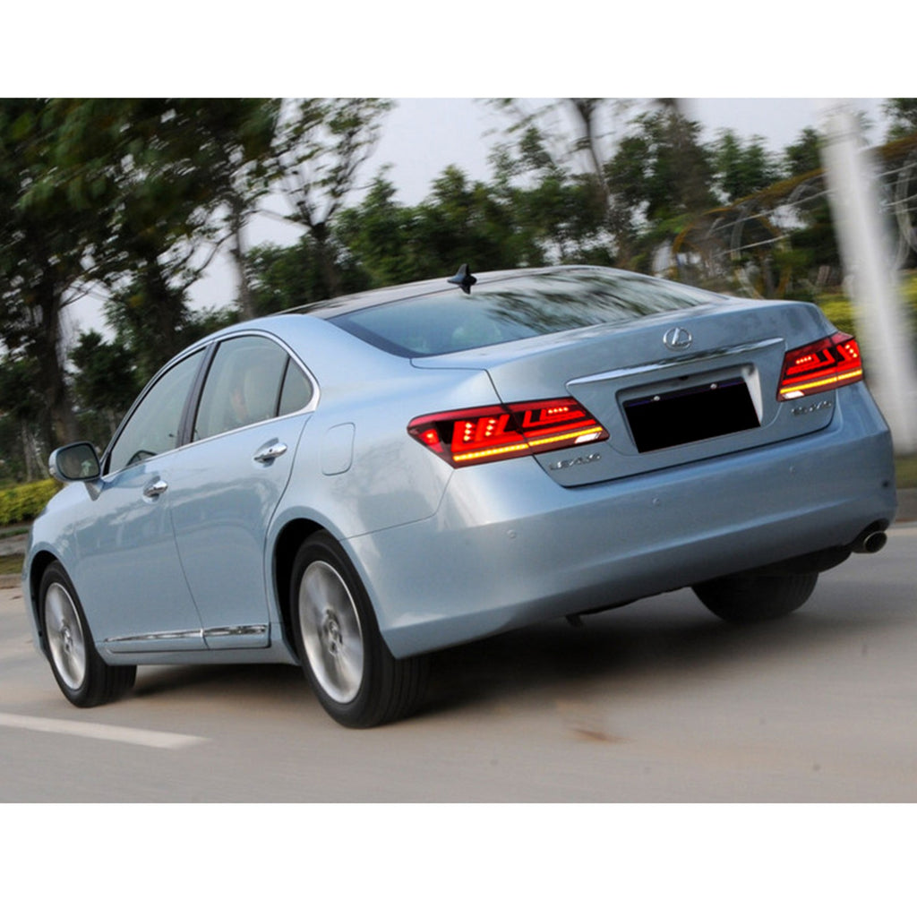 2007-2012 Lexus ES350 with red sequential LED tail lights installed