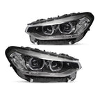 LED Headlights Pair for BMW X3 G01 (2018-2021) & X4 G02 (2019-2021) w/o AFS