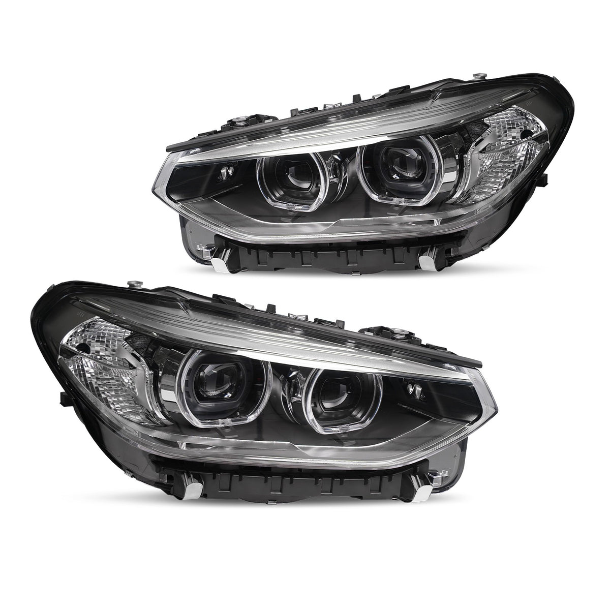 LED Headlights Pair for BMW X3 G01 (2018-2021) & X4 G02 (2019-2021) w/o AFS