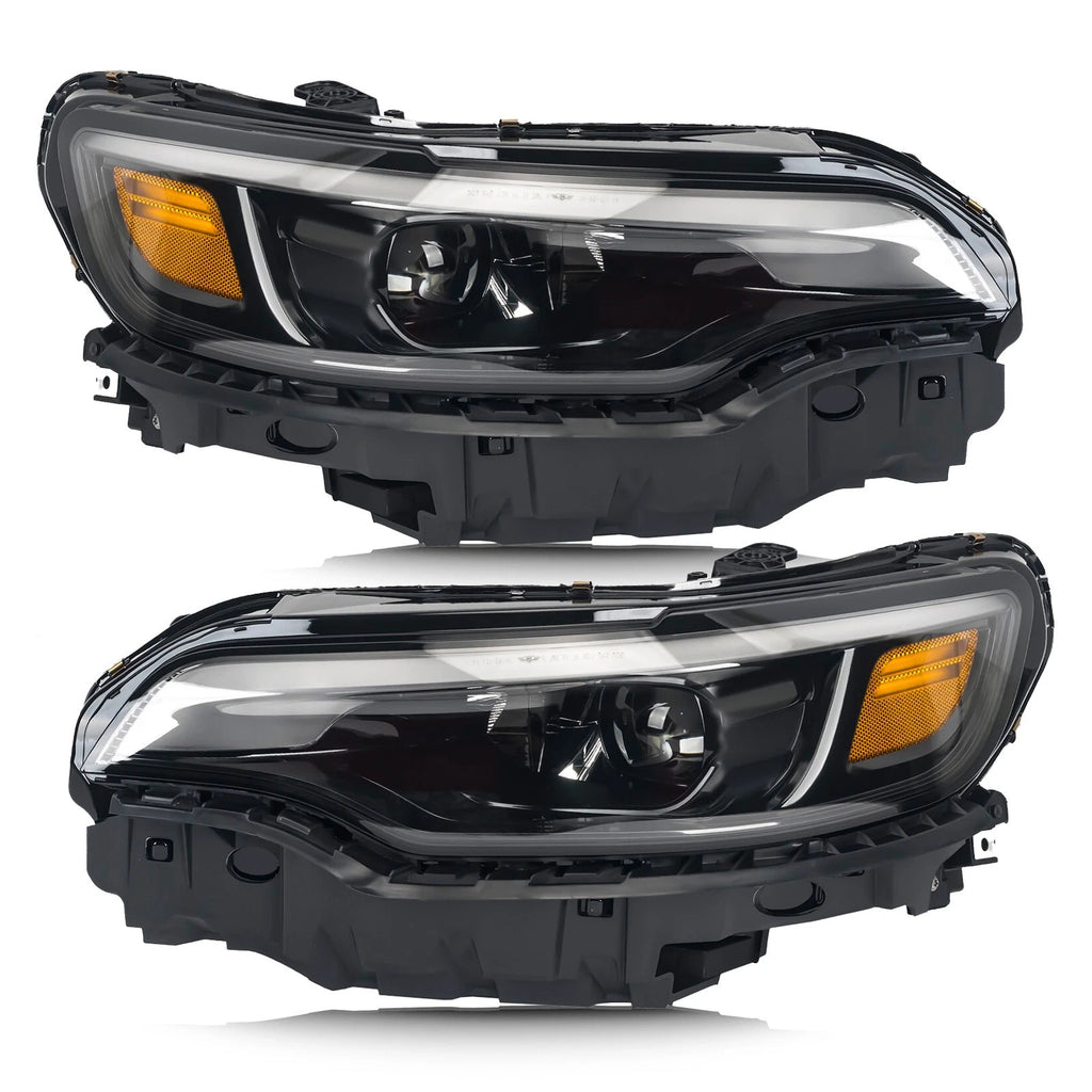 Full LED Headlights Pair w/ Module for Jeep Cherokee (2019-2023)