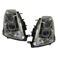 Halogen Headlights Pair w/ Bulbs for Cadillac STS (2005-2011)
