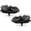 Black LED Headlights Pair for Chevy Camaro LS LT (2019-2024)