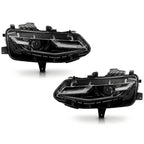 Black LED Headlights Pair for Chevy Camaro LS LT (2019-2024)