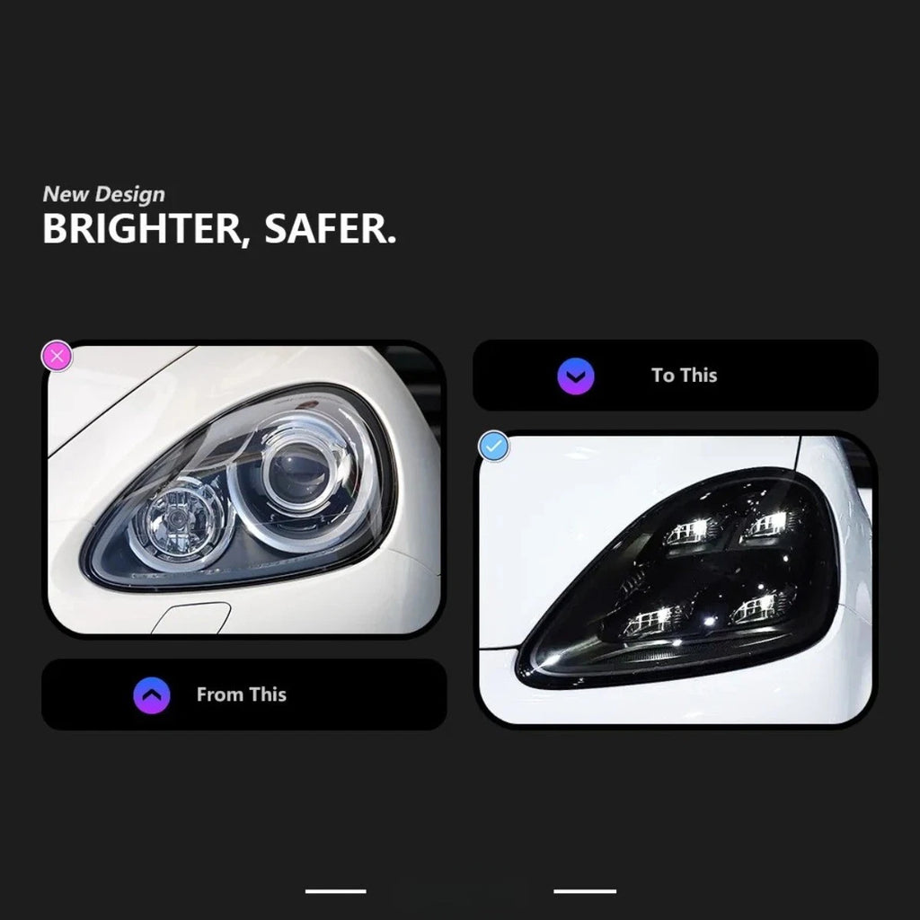 2023 Style Full LED headlight features and specifications for 2011-2014 Porsche Cayenne 958