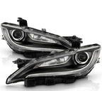 Chrome Halogen Headlights Pair w/o LED DRL for Chrysler 200 (2015-2017)