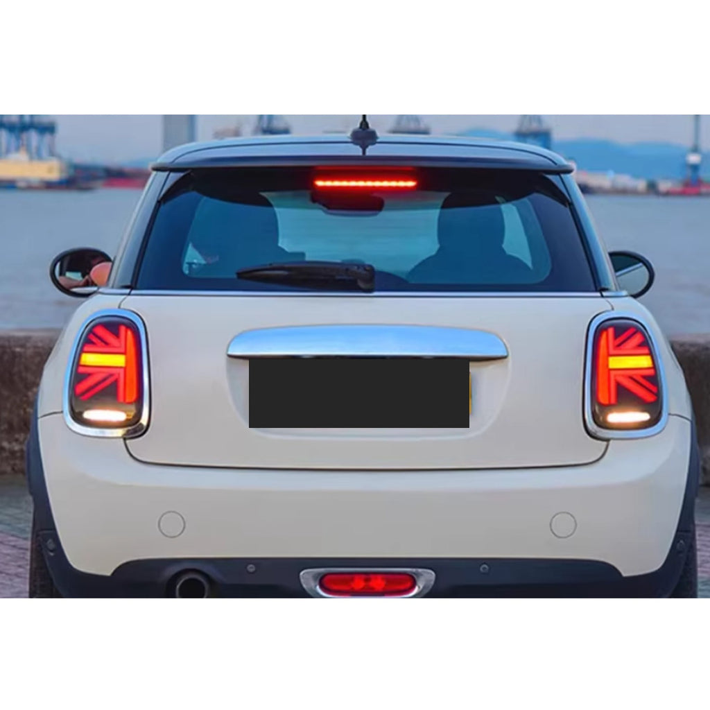 2014-2023 Mini Cooper F55 / F56 / F57 with smoked sequential LED tail lights installed