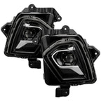 Full LED Projector Headlights Pair w/ LED Module, Black for Chevy Blazer (2023-2026)