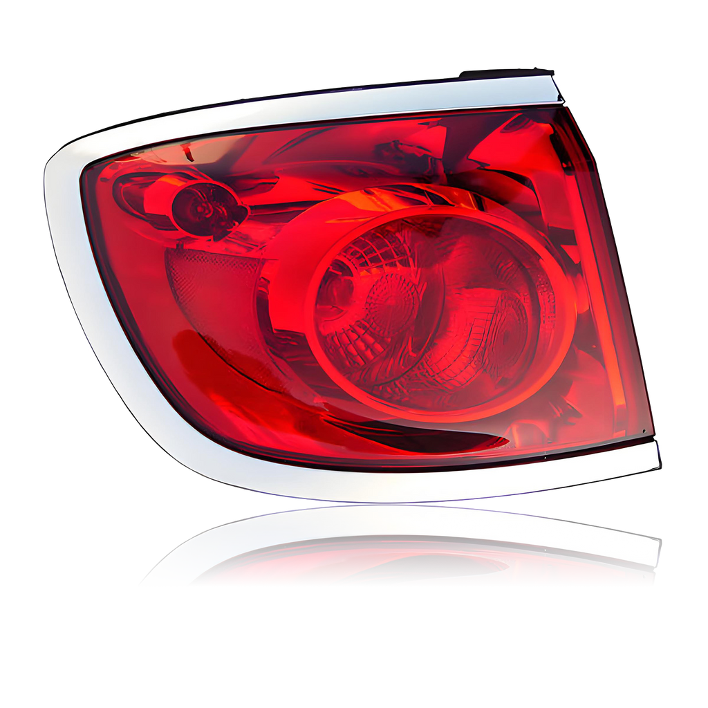 red/clear halogen outer tail light view 2 for Buick Enclave (2008-2012)