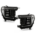 Black Full LED Headlights Pair for GMC Yukon XL (2021-2024)
