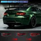 2007-2013 BMW 3 Series Coupe E92 / M3 with smoked sequential LED tail lights installed