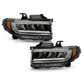 Black Full LED Headlights Pair for GMC Acadia AT4 (2020-2023)