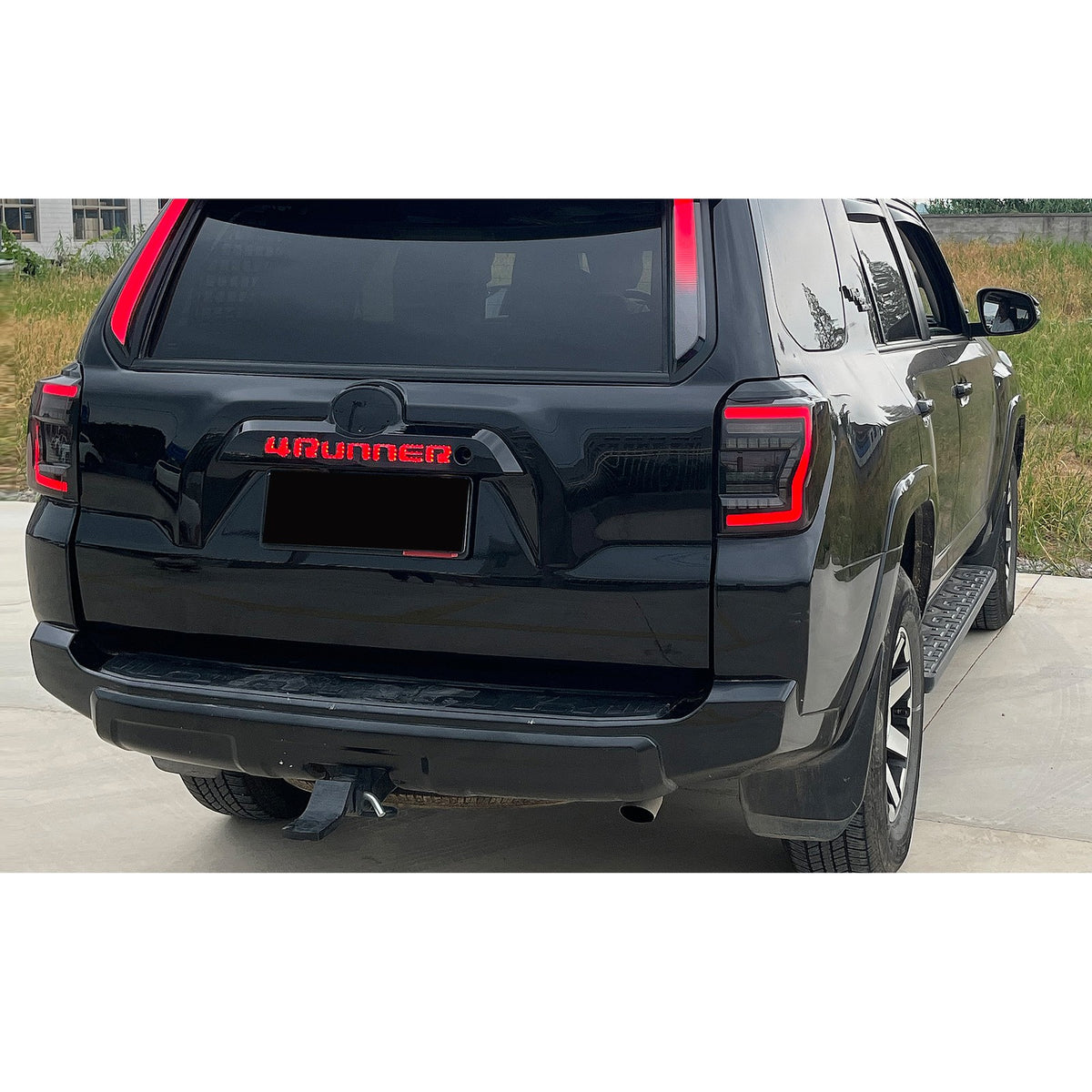 2010-2024 Toyota 4Runner with black sequential LED tail lights installed