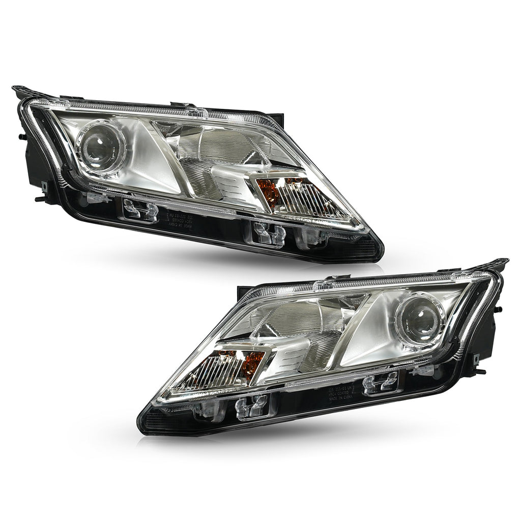 Chrome Halogen Headlights Pair for Ford Fusion (2010-2012)