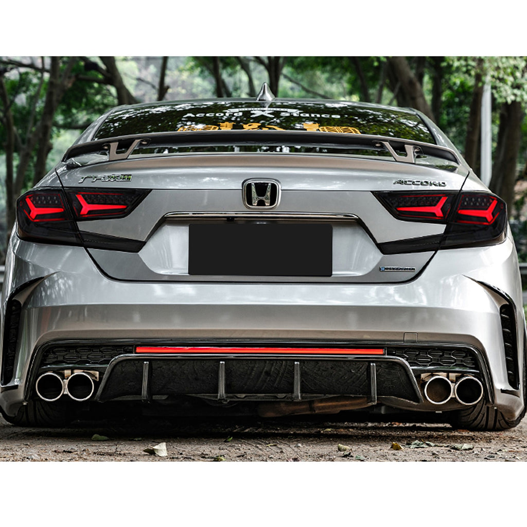 2018-2022 Honda Accord with black sequential LED tail lights installed