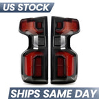 black LED tail light view 2 for Chevy Silverado 1500 (2019-2026)