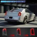 Running light start-up animation on the 2015-2023 Chrysler 300 LED tail lights