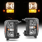Pair halogen headlight front angle for 2023-2026 Ford Super Duty