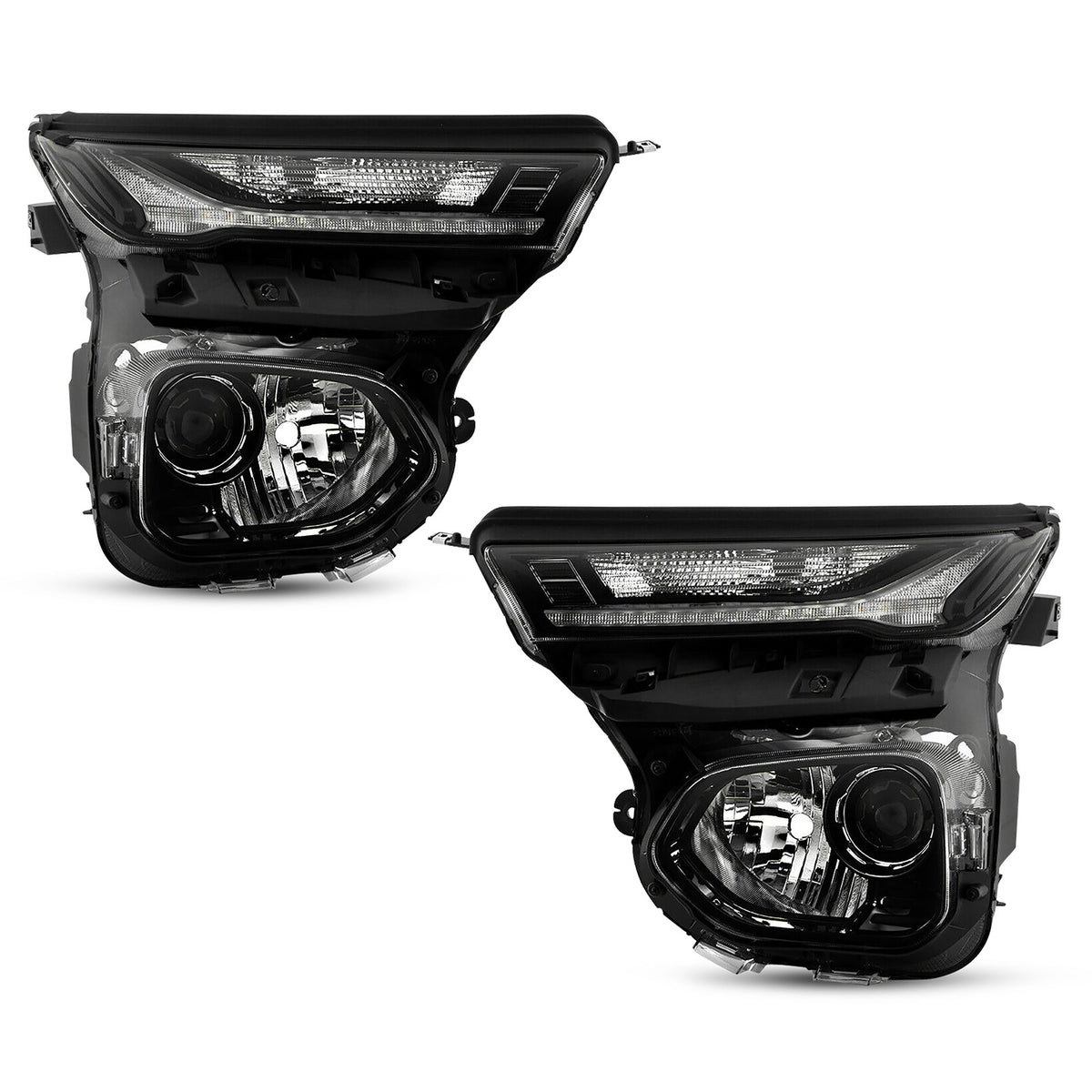 Halogen Projector Headlights Pair w/ LED DRL & Bulbs for Chevy Trailblazer (2021-2023)