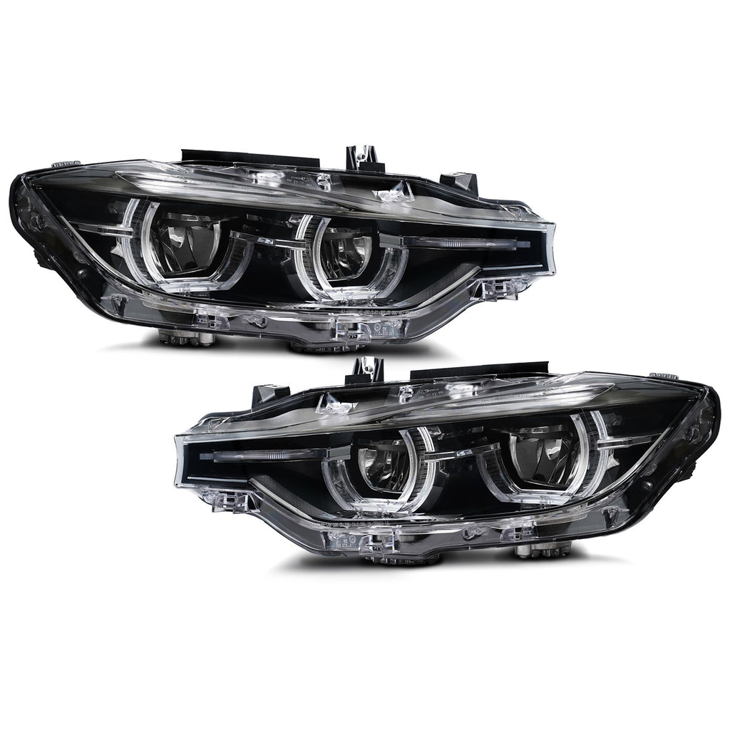 Full LED Projector Headlights Pair for BMW 3 Series F30 320i 328i 335i (2012-2015)