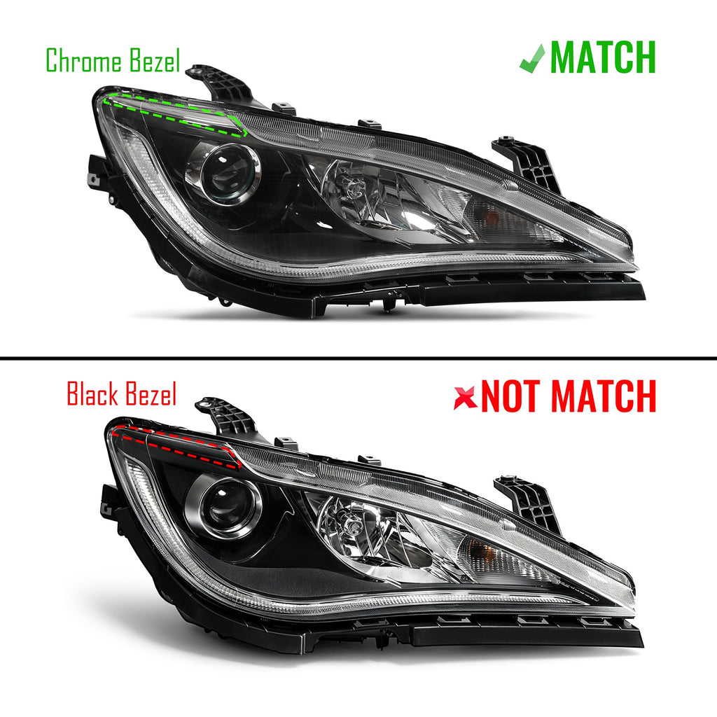 Pair halogen headlight front angle for 2017-2020 Chrysler Pacifica