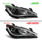 Pair halogen headlight front angle for 2017-2020 Chrysler Pacifica