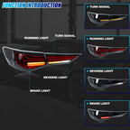 Running, brake, turn and reverse functions of the 2020-2025 Nissan Sentra LED tail light