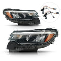 LED Reflector Headlights Pair w/ LED DRL Upgrade, Plug & Play for Jeep Compass (2022-2026)