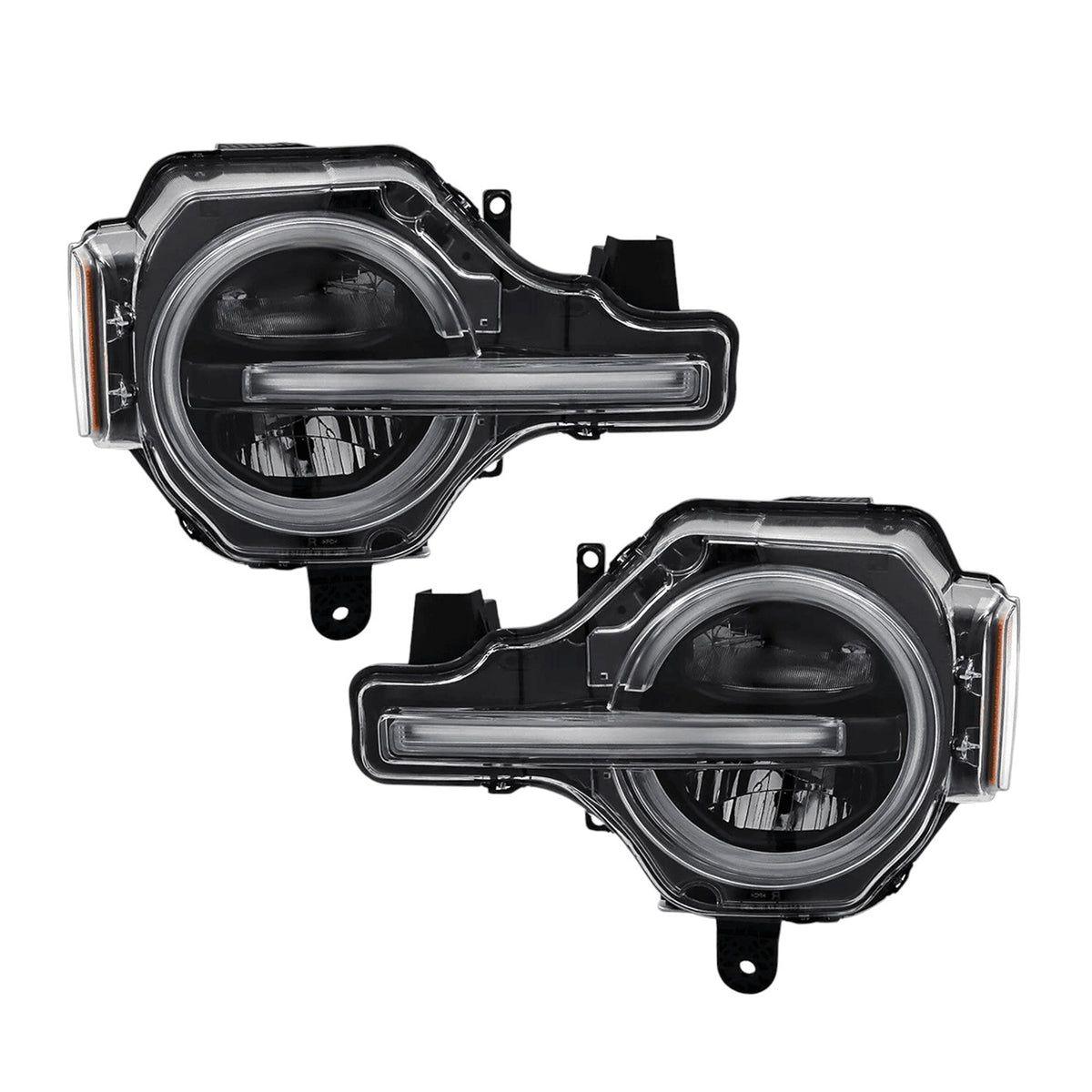 LED Headlights Pair w/ LED Module & Signature Lighting for Ford Bronco (2021-2023)