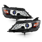 Black HID Projector Headlights Pair w/ LED DRL for Chevy Impala (2014-2020)