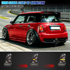 2002-2008 Mini Cooper R50 / R52 / R53 with smoked sequential LED tail lights installed