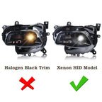 HID vs halogen trim diagram for 2014-2018 Jeep Cherokee headlights