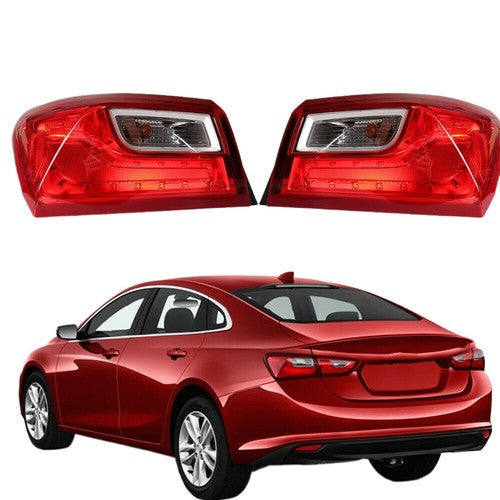 chrome halogen outer tail light view 2 for Chevy Malibu (2016-2025)