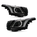 Chrome HID Headlights Pair w/ AFS & LED for Cadillac CTS (2015-2019)