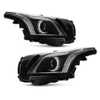 Chrome HID Headlights Pair w/ AFS & LED for Cadillac CTS (2015-2019)