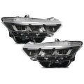 Chrome Full LED Headlights Pair w/ Animated DRL for Ford Mustang (2024-2026)