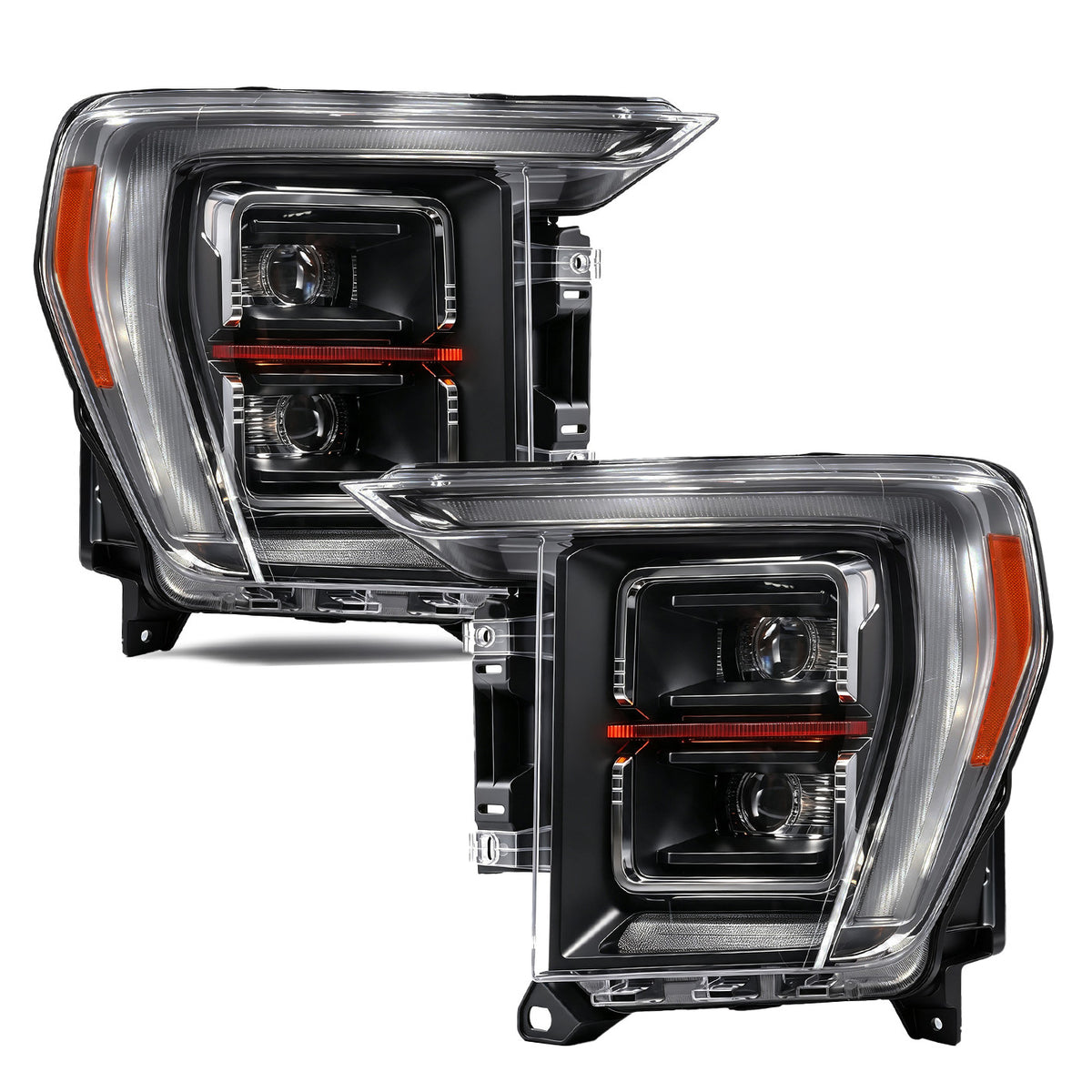 Full LED Headlights Pair w/ AFS & LED Module for Ford F-150 (2021-2023)