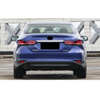 2018-2023 Toyota Camry with black sequential LED tail lights installed
